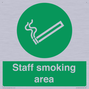Staff smoking area